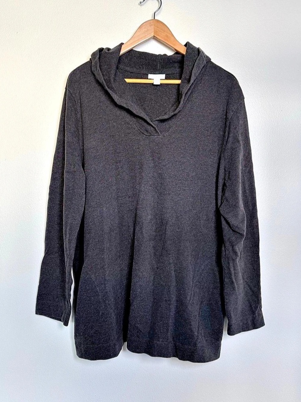 Pure Jill Cotton Hooded Tunic Size Medium